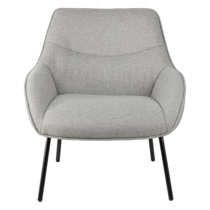Canapé 2 places en tissu gris clair Simba | Maisons du Monde