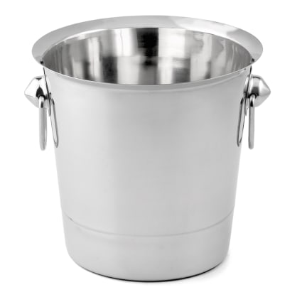 NOVASTYL Seau à Champagne En Acier Inoxydable Avec Poignées – Élégant & Isotherme Pour Bouteilles 75 Cl