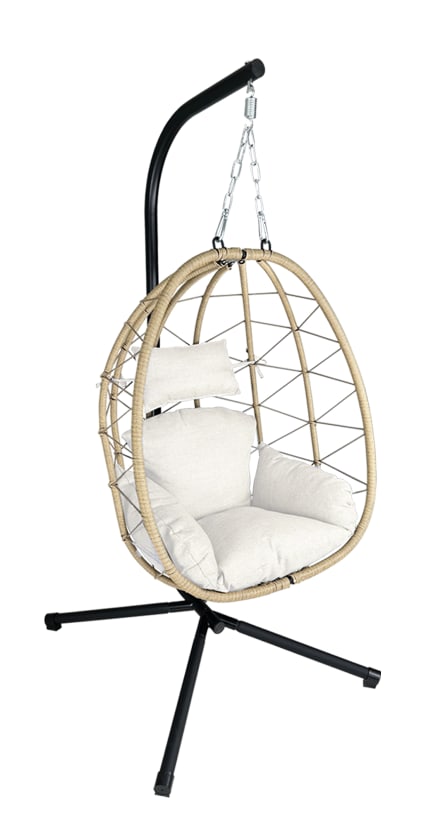 Sedia sospesa a dondolo, poltrona sospesa uovo TAIWAN Maisons du