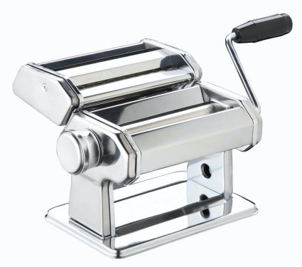 MONZANA® Machine à pâtes en acier inoxydable avec manivelle Inox Spaghetti Lasagne Manuelle