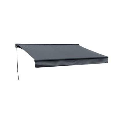 Tessuto Per Tenda Da Sole SAULE 2,5x2m Antracite - Poliestere 280g/m², Protezione UV50