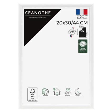 Cadre Photo Blanc Bulle Sur Mesure – Bois MDF 20 Mm – Clamaro – Fabriqué Allemagne
