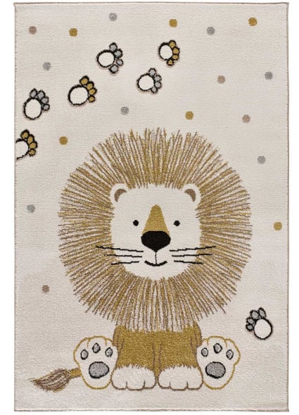 Alfombra infantil león blanco, 120x170 cm Beats Maisons du Monde