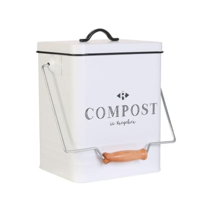 Poubelle à Compost De Cuisine Easy Eco 5L Marron - Bac Déchets Alimentaires Écologique