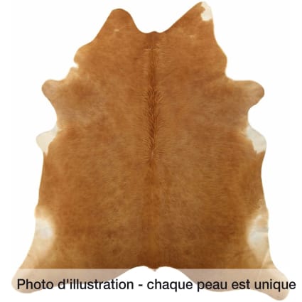 Grand Tapis En Peau De Vache Véritable Beliani – Taille 3x4 M, Forme Difforme Marron