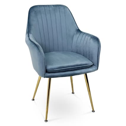 Sedia da pranzo in velluto carta da zucchero CELINE Maisons du Monde