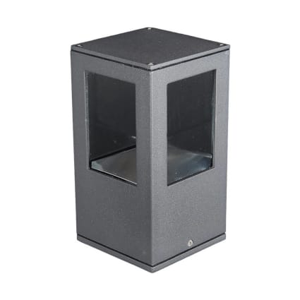 Lucande LED Borne Eclairage Exterieur Tinna (Moderne) En Noir Aluminium (1 Lampe,à), Lumineuse Luminaire Lampe Jardin Led