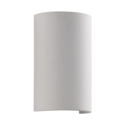 Applique murale en céramique blanche et globe opaque Hasto | Maisons du