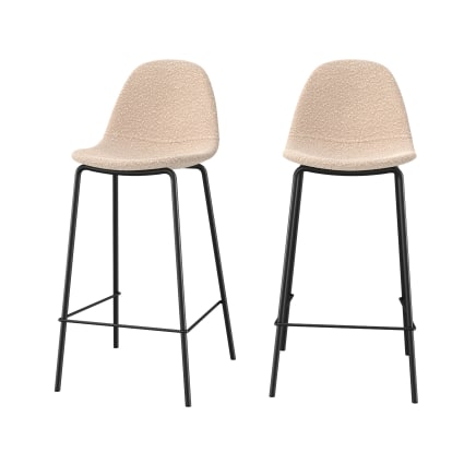 Rendez-Vous Déco Set De 2 Sillas De Bar 75 Cm En Piel Sinttica Gris Negro  B3ea55b3 41a9 54cc 8d69 E9fa2a959fad