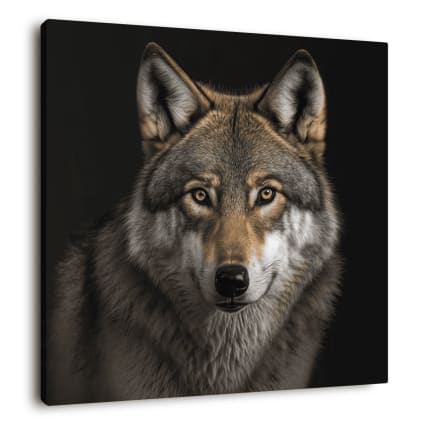 Tableaux sur toile canvas Loup peint