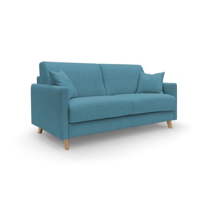 Divano letto matrimoniale impermeabile 160 cm azzurro Edgar