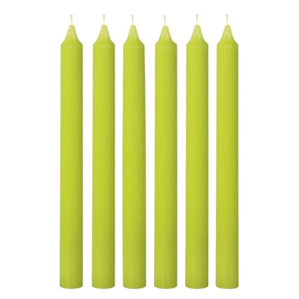 Shearer Candles – Candele Da Cena Rosa Scuro 25,4 Cm – Set 6 Pezzi – Senza Profumo E Antigoccia – 11 Ore Di Combustione
