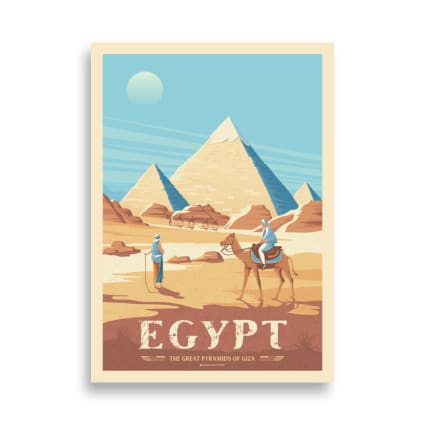 Caïro - EGYPTE - Le Caire - Village aux environs - Colorisé - Carte