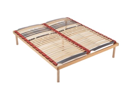 Rete Matrimoniale 160x190 a Doghe Basculanti Legno Faggio