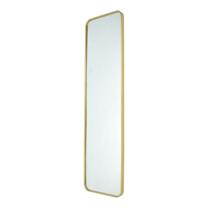 Ganzkörperspiegel aus Metall, 150x40x4 cm, Gold