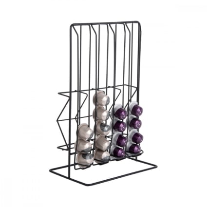 Porte Capsules Nespresso - YGJT - Rotatif - Capacité 40 Capsules - Métal Noir - Élégant - Maison