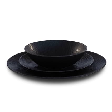 Greentainer 16pcs Set di stoviglie in PP, Servizio da tavola con 4 piatti piani, 4 piatti