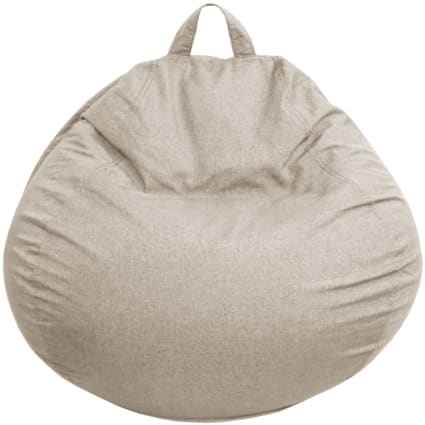Pouf sacco sfoderabile beige 105 x 85 cm Maisons du Monde