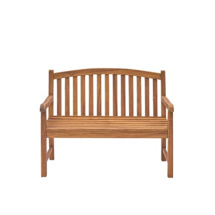 Panchina Da Giardino In Teak 2 Posti, 120x42x89 Cm, Resistente Alle Intemperie Per Terrazzo E Balcone, Derby - 4
