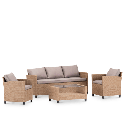 Set di poltrone e divano posti con tavolino basso Verona