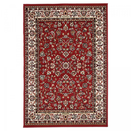 Tapis De Couloir Beliani, Motif Oriental Rouge, 80x300 Cm, Neuf Avec étiquettes