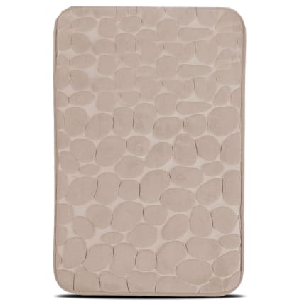 Tapis De Salle De Bain Vert Kaki En Microfibre À Mémoire De Forme 50 X