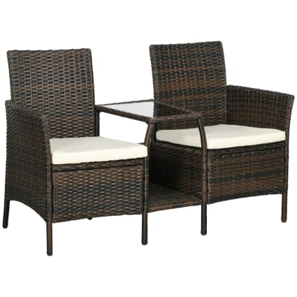 Sedie da pranzo in rattan con gambe in metallo nero - SUMMER | ID Market