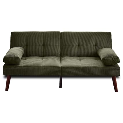 Canapé-lit Clic-clac 2 Places Emma – Vert Pistache – Tissu Coton