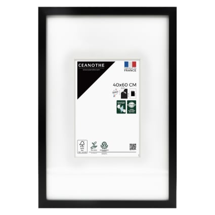 Fabian Clarke London® Cadre Photo En Aluminium Noir à Suspendre Avec Verre De Sécurité 30 X 40 Cm