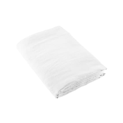 Drap Plat 270x310 Cm 100% Coton - Collection Alto, Couleur Gris Manhattan - Tissu Doux, Traitement Easycare (repassage Facile) - Fabriqué En France