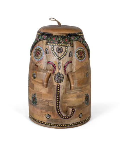 Figura elefante de madera de mango pintada a mano Maisons du Monde