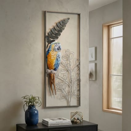 Surface De Découpe En Verre - Motif Perroquets - Dimensions 28,5 X 20 Cm - Neuf - Marque CBKREATION