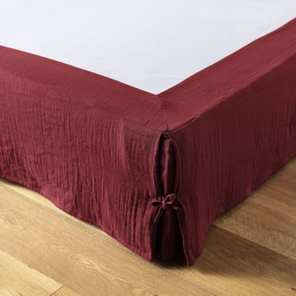 Cache sommier 140x190 cm Gaze de coton Minuit | Leroy Merlin
