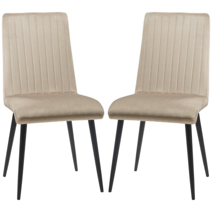 Sedie da cucina imbottite set pezzi in poliestere e acciaio