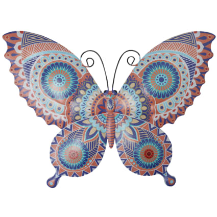 Papillon XL en céramique peint à la main, décoration murale portugaise - France