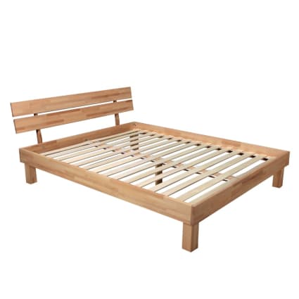 Lit de rangement 160x200cm - Lit avec sommier en bois et cadre