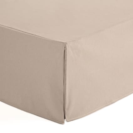 Bettrahmenbezug aus Baumwolle Höhe 30cm, 140x200cm, Beige Lisos