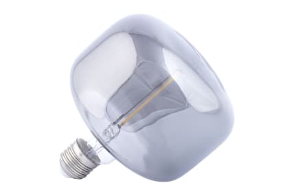 Bombilla led e27 grande en cristal oscuro