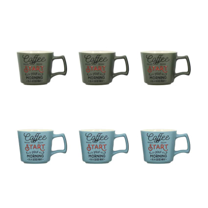 Lot de 6 tasses de céramiste en grès | Révélé - Brocante