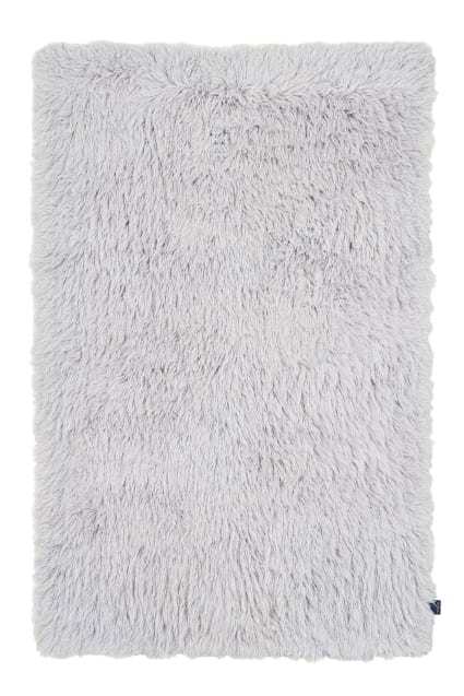 Handgewebter Shaggy-Teppich aus Schurwolle Grau 180x250 cm Fluffy