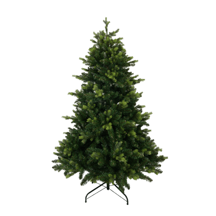 Tectake Albero di Natale artificiale con sostegni in metallo e pigne