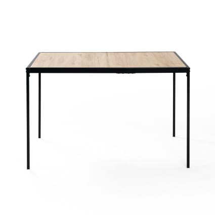 Tavolo Da Pranzo Con Piano Rettangolare 140 X 90cm Tavolo Da Cucina Fino A 6 Posti Postazione Di Lavoro Studio Mdf Effetto Rovere Scuro En Casa 89874083