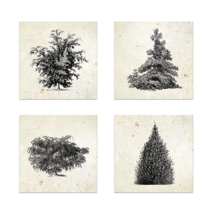 Set Di 6 Poster Su Tela - 2x30x40 Cm E 4x21x30 Cm - Stampe Moderne Per Decorazione Parete Da Soggiorno, Camera, Ufficio - Senza Cornice - 2
