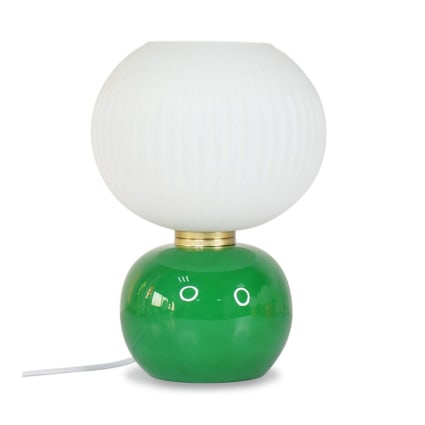 Lampe de chevet en verre vert Adonis Maisons du Monde