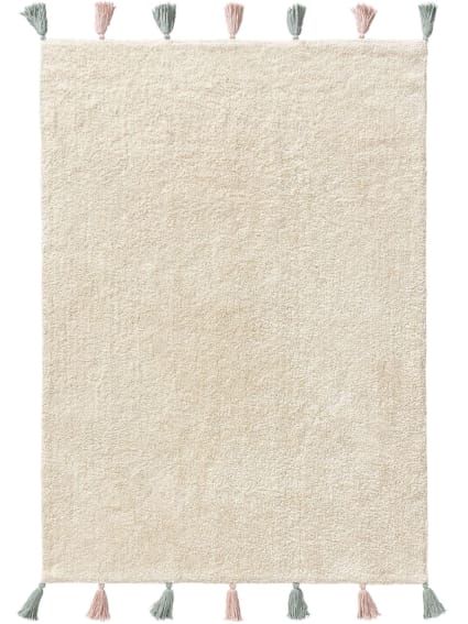 Alfombra lavable para niños crema 150x220