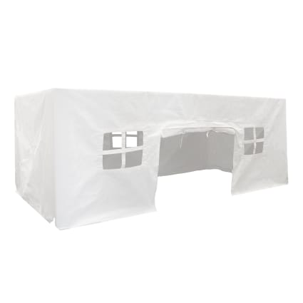 Tischzelt, Spielzelt 360 x 260 x 100 cm, Baumwolle, Creme Nova