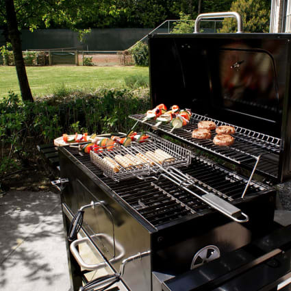 Grille Barbecue Acier Inoxydable 27 Cm - Compatible Charbon Et Gaz, Maille Optimale, Passe Au Lave-vaisselle