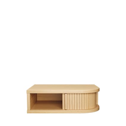 Chevet Mural Tafar – Design Bois Blanc – 40x30x15 Cm – Neuf – Paris Prix