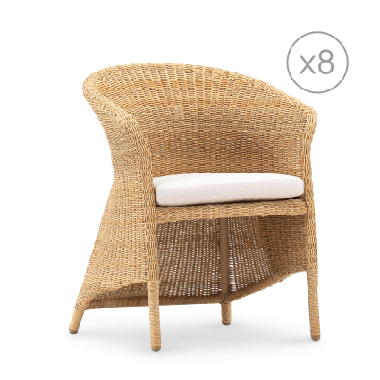 Chaises rotin - Cocktail Scandinave