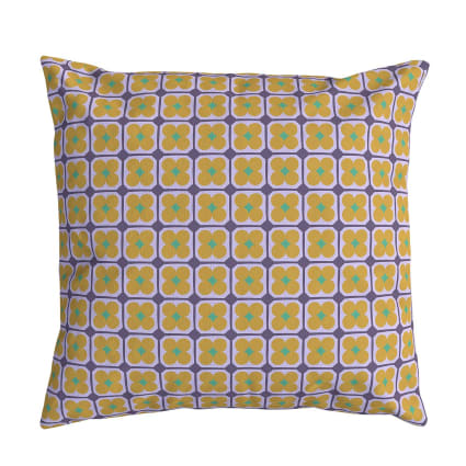 Lot De 2 Coussins Décoratifs 45x45 Cm - Housse 100% Coton, Remplissage Polyester - Motif Géométrique - Neuf